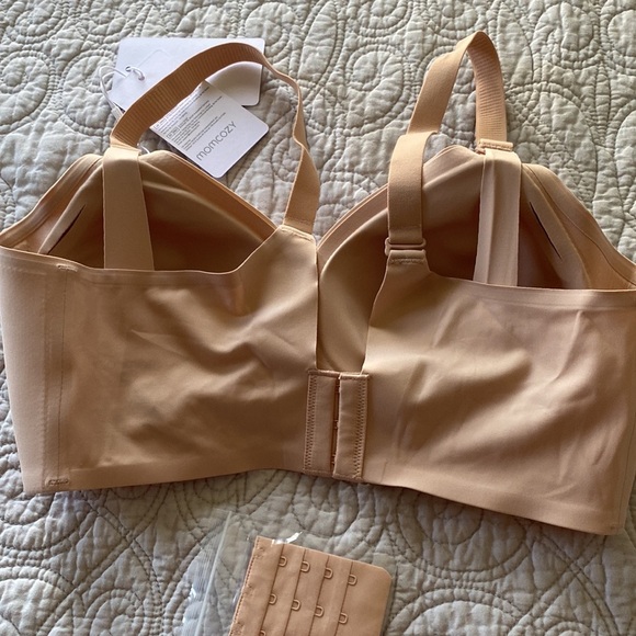 MomCozy Ultra Soft & Omni Maternity Nursing Bra - Blush Color, Large - Picture 4 of 6